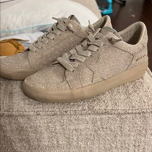 Sparkle Low-Top Women's Sneakers in Beige